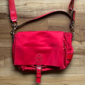 Tory Burch Red Crossbody Bag with Adjustable Strap